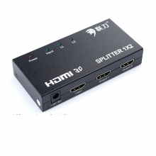 联刀 D130101 HDMI分配器1/2  (单位:个) 黑色