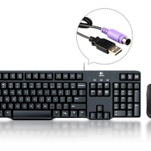 罗技（Logitech） MK100 有线键盘鼠标套装