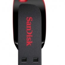 闪迪（SanDisk）8GB USB2.0 U盘 CZ50酷刃 黑红色 时尚设计 安全加密软件