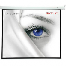  100英寸4:3 电动幕布/投影幕布/投影幕/投影机幕布 白色/玻珠