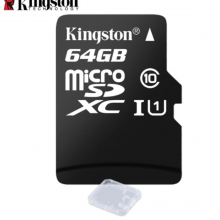  金士顿TF 行车记录仪内存卡64g U1 C10(Micro SD) 80M/s 64G