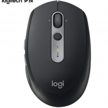 罗技（Logitech）M590 鼠标 无线蓝牙鼠标 办公鼠标 静音鼠标 对称鼠标 优联 石墨黑