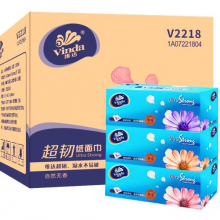 维达（Vinda） 硬盒抽纸巾V2218长款加厚抽纸 130抽三层面巾纸餐纸12提36盒