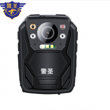 警圣 DSJ-J9执法记录仪高清1296P红外夜视别针背夹激光定位录音拍照隐形便携式肩夹现场专业微型摄像机128G版