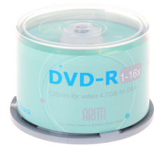 铼德(ARITA) e时代系列 DVD-R 16速4.7G 空白光盘/光碟/刻录盘 桶装50片