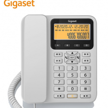 集怡嘉(Gigaset)电话机座机 固定电话  黑名单 免提DA660商务版（白）