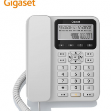 集怡嘉(Gigaset)电话机座机 固定电话免电池 定时免打扰 座式壁挂两用有线固话 DA360(白）