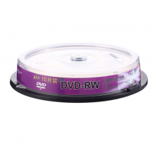 紫光（UNIS） DVD-RW 可擦写空白光盘/刻录盘 4.7GB 4速 10片装 可重复刻录光碟
