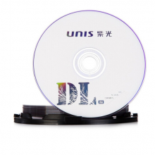 紫光（UNIS）DVD+R DL光盘/刻录盘 8速8.5G 单面双层 100片/10盒 空白光盘