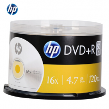 惠普（HP） DVD+R 光盘/刻录 空白光盘 16速4.7GB 桶装50片