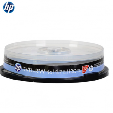 惠普（HP） DVD-RW可擦写 光盘/刻录盘 空白光盘 4速4.7GB 桶装10片