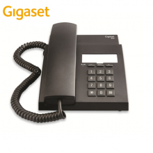 集怡嘉(Gigaset)原西门子品牌 电话机座机 固定电话 办公家用 免电池 桌墙两用可壁挂 802黑色