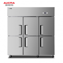 澳柯玛（AUCMA）四六门冰柜 立式全冷冻商用不锈钢冷冻冰柜VF-1300DG