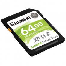 金士顿（Kingston）64GB SD存储卡 U1 V10 相机内存卡 sd卡大卡 支持4K 高速连拍 读速100MB/s