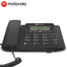 摩托罗拉(Motorola)电话机座机固定电话  来电显示 免电池 大屏幕 大按键 CT230C(黑色)