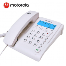 摩托罗拉（Motorola）CT220C电话机座机/有绳固话 免提免打扰可壁挂办公 白色