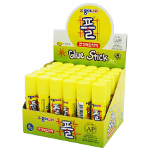 得力南韩固体胶 8g黄色办公胶棒