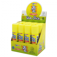 得力南韩固体胶 办公胶棒35g黄色