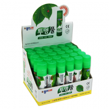 得力南韩办公透明胶棒8g