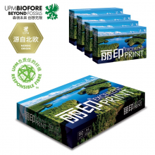 佳印UPM丽印湖光 80g A4打印纸 复印纸 人气加厚款 500张/包 5包/箱（2500张）