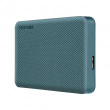东芝(TOSHIBA) 4TB 移动硬盘 V10系列 USB3.2 Gen1 2.5英寸 机械硬盘 黛绿 兼容Mac 密码保护 轻松备份