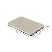 东芝(TOSHIBA) 1TB 移动硬盘 V10系列 USB3.2 Gen1 2.5英寸 机械硬盘 米白 兼容Mac 密码保护 轻松备份