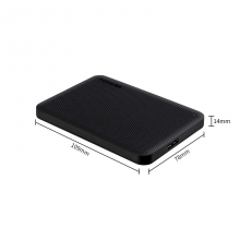 东芝(TOSHIBA) 1TB 移动硬盘 V10系列 USB3.2 Gen1 2.5英寸 机械硬盘 墨黑 兼容Mac 密码保护 轻松备份