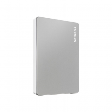 东芝(TOSHIBA) 4TB 移动硬盘 Flex系列 USB3.2 Gen1 2.5英寸 机械硬盘 尊贵银 兼容Mac等多系统 高端商务