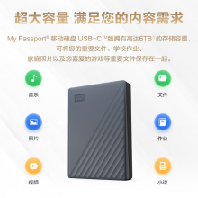 西部数据（WD）2TB 移动硬盘