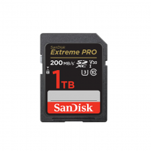 闪迪（SanDisk）1TB SD内存卡 4K V30 U3 C10 相机存储卡 读速200MB/s 写速140MB/s 微单/单反相机内存卡
