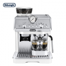  德龙（Delonghi）半自动咖啡机手动打奶泡 EC9155.W 白色
