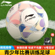 李宁足球5号成人儿童青少年中考标准世界杯专业