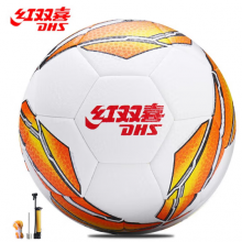 红双喜DHS 4号足球儿童机缝比赛四号小学生训练教学球 橙色 E-FS4-60JB