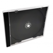 铼德（RITEK） cd盒 dvd盒 光盘袋黑底厚盒10个 可装封面封底
