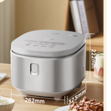 美的（Midea）电饭煲 0涂层电饭锅4升 316L不锈钢内胆3-4人家用多功能无涂层智能预约MB-RE476S