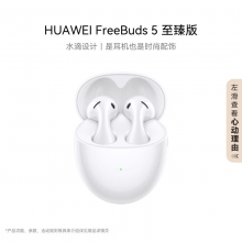 华为耳机 FreeBuds 5半入耳式降噪蓝牙耳机 水滴设计/澎湃单元/运动耳机 陶瓷白