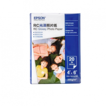 爱普生（EPSON）S450385 RC光泽照片纸 6英寸/4R/20张