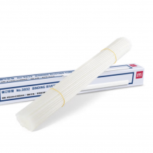 得力(deli)3832 财务装订机专用透明装订铆管φ5.0mm*500mm 100支/盒装
