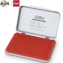 得力（deli） 方形快干印台秒干印台 透明外壳 橡皮章印泥印油 财会财务专用印财务办公用品 金属壳秒干印台-小号 9891