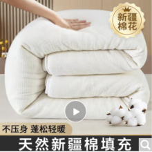 天然新疆棉花纤维秋冬被子 5斤 180*200cm