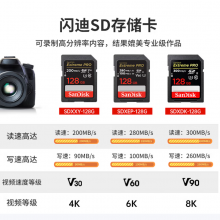 闪迪（SanDisk）128GB SD内存卡