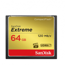 闪迪（SanDisk）64GB 读速120MB/s 至尊极速CompactFlash存储卡 UDMA