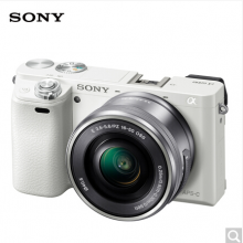 索尼（SONY）ILCE-6000L APS-C微单数码相机标准套装 白色