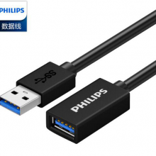 飞利浦（PHILIPS）usb延长线 USB3.0公对母数据线1米 SWR1526X/93