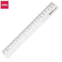 得力(deli)20cm办公通用直尺 测量绘图尺子 办公用品 6220 