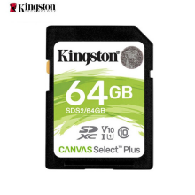 金士顿（Kingston）64GB 读速100MB/s U1 V10 内存卡 SD 存储卡高速升级版 支持4K 高品质拍摄