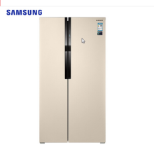 三星（SAMSUNG）565升大容量风冷无霜双循环双开门电冰箱 对开门 智能变频 金属面板RS55KBHI0SK/SC（金） 