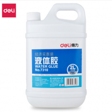 得力(deli)2L大桶裝液體膠水 玩具材料膠水 辦公用品 7310 