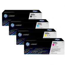 惠普（HP）305A CE410A-3A 硒鼓原装四色套装 适用HP M351a/M451dn/M451nw/M375nw/M475dn 激光打印机硒鼓