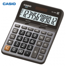 卡西欧（CASIO） 12位商务办公计算器 大型机金属面板双电源 灰色 DX-120S升级款